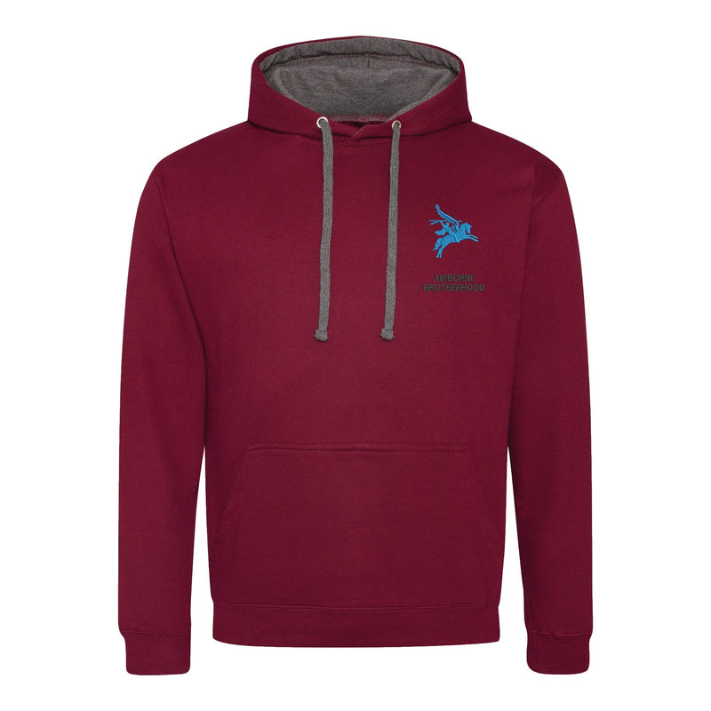 Airborne Brotherhood Varsity Contrast Hoodie