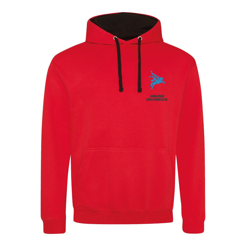 Airborne Brotherhood Varsity Contrast Hoodie