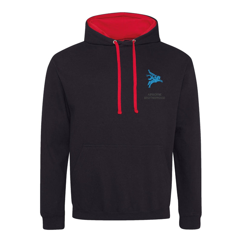 Airborne Brotherhood Varsity Contrast Hoodie