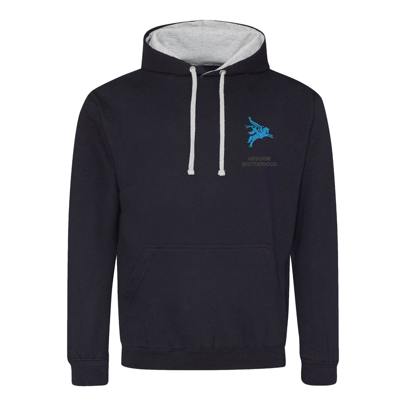 Airborne Brotherhood Varsity Contrast Hoodie