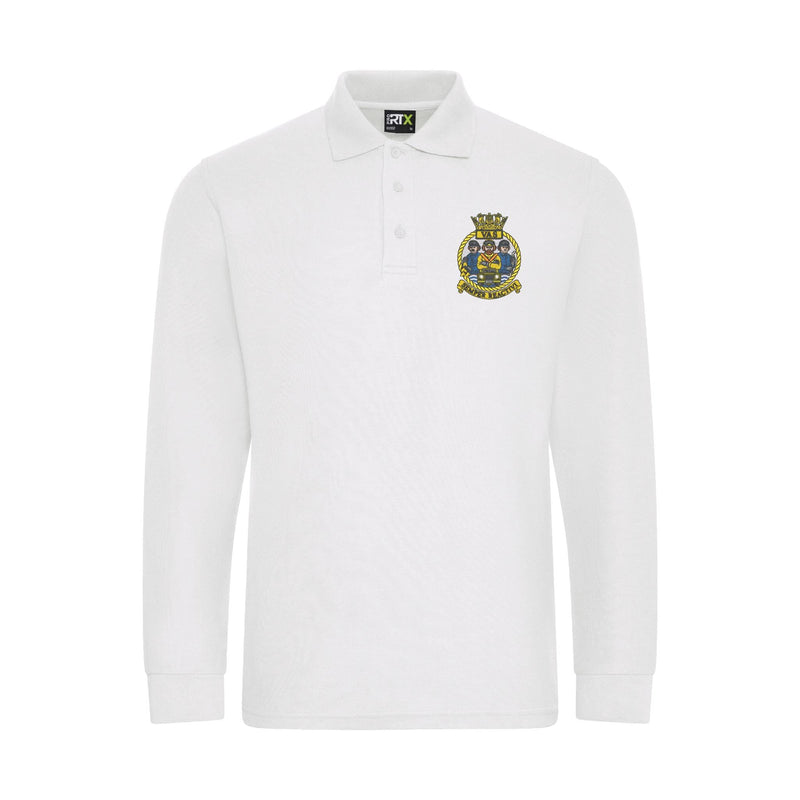 Aircraft Handler Semper Reactivi Crest Long Sleeve Polo Shirt