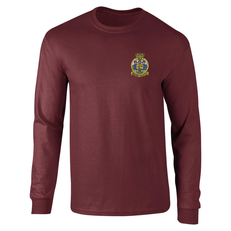 Aircraft Handler Semper Reactivi Crest Long Sleeve T-Shirt