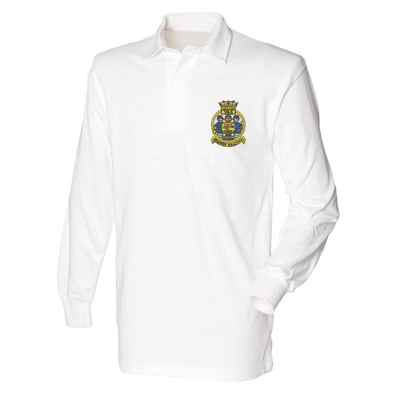 Aircraft Handler Semper Reactivi Crest Front Row Long Sleeve Rugby Shirt