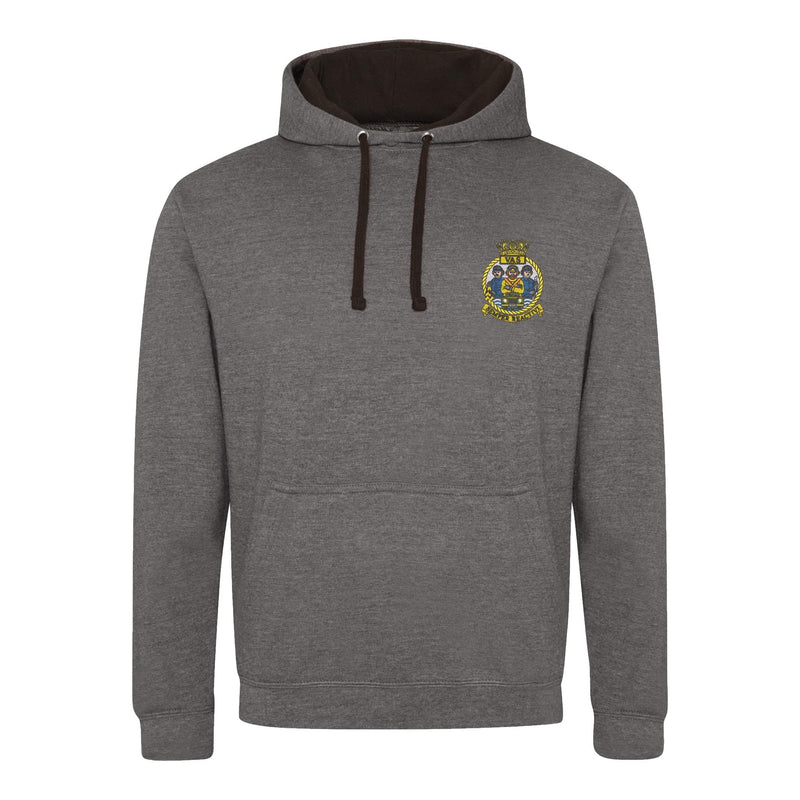 Aircraft Handler Semper Reactivi Crest Varsity Contrast Hoodie