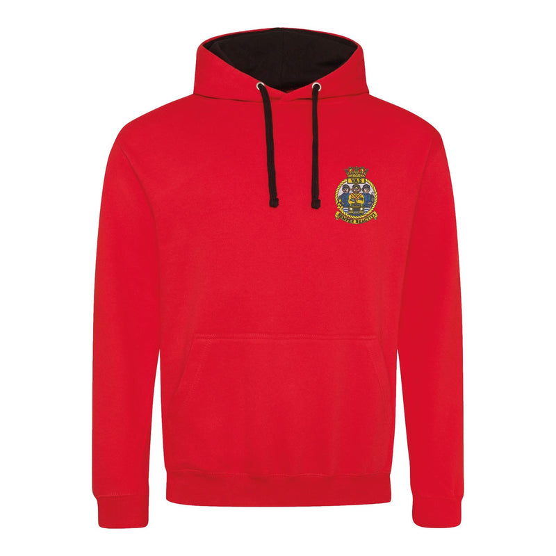 Aircraft Handler Semper Reactivi Crest Varsity Contrast Hoodie