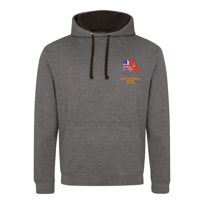 Allied Forces Berlin Veteran Varsity Contrast Hoodie