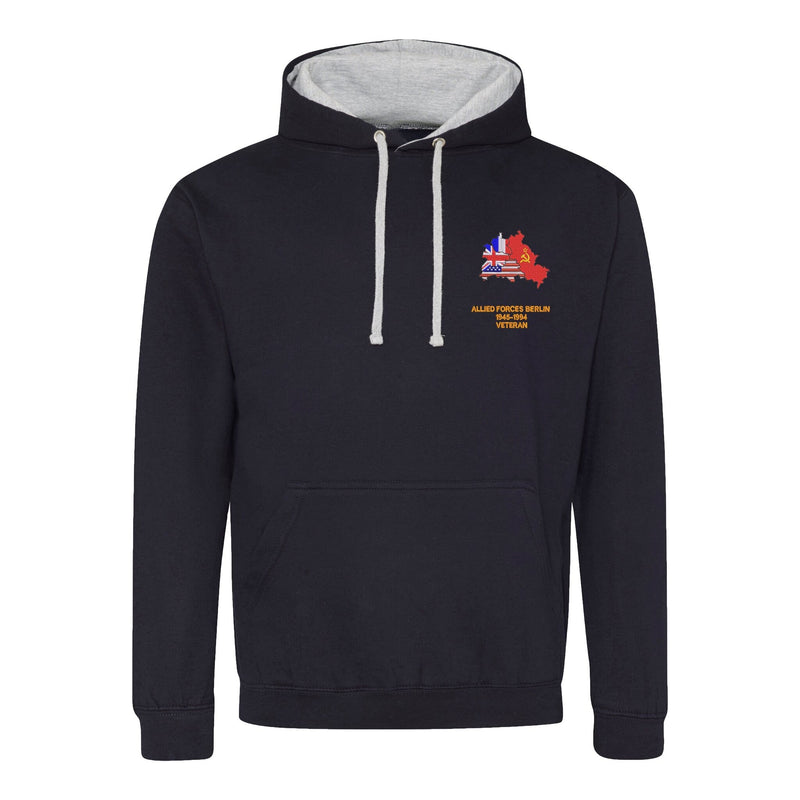 Allied Forces Berlin Veteran Varsity Contrast Hoodie
