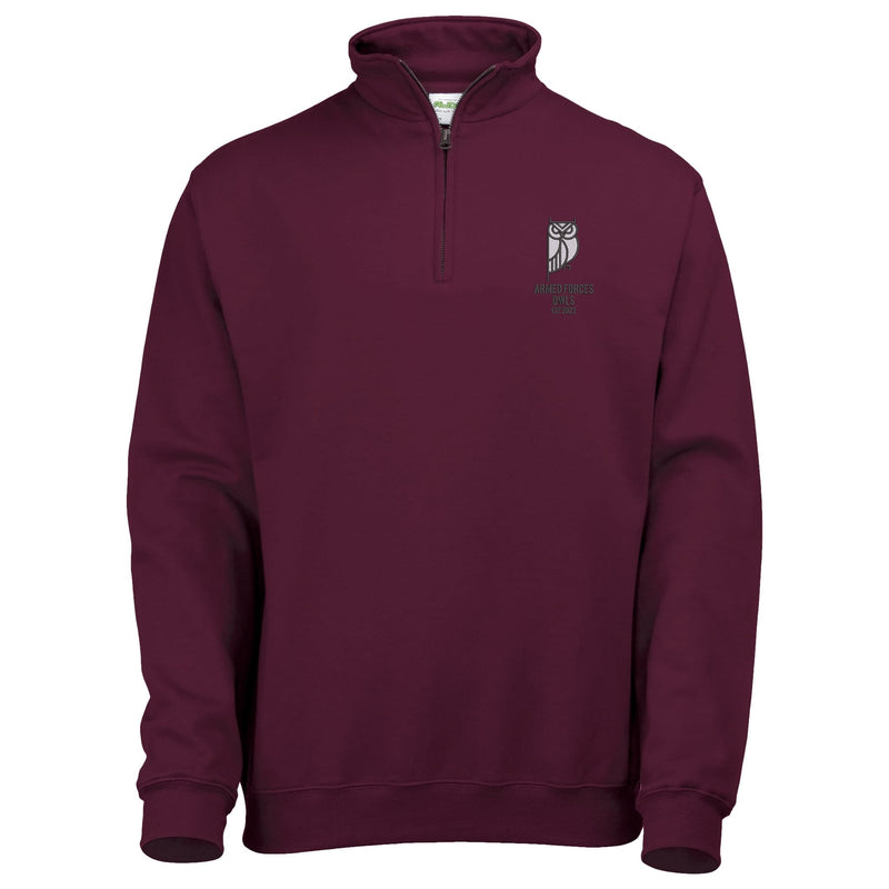 Armed Forces Owls Quarter Zip Sweatshirt