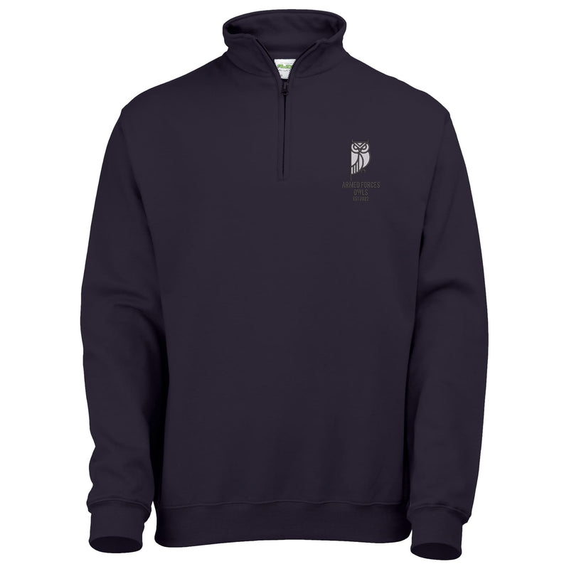 Armed Forces Owls Quarter Zip Sweatshirt