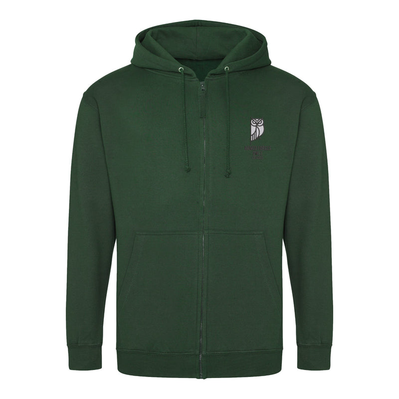 Armed Forces Owls Zipped Hoodie
