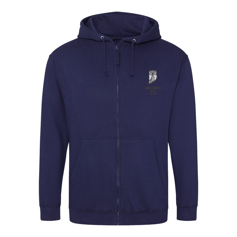 Armed Forces Owls Zipped Hoodie