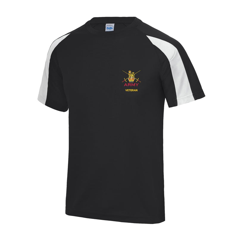 Army - Armed Forces Veteran Contrast Polyester T-Shirt