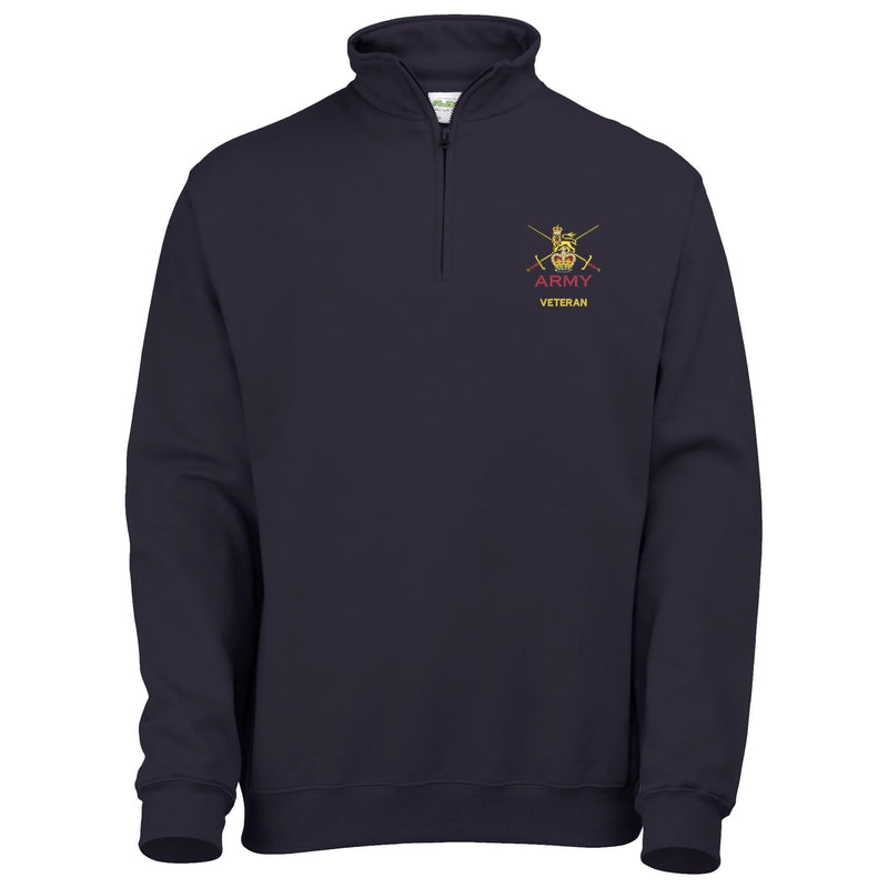 Army - Armed Forces Veteran Quarter Zip Sweatshirt