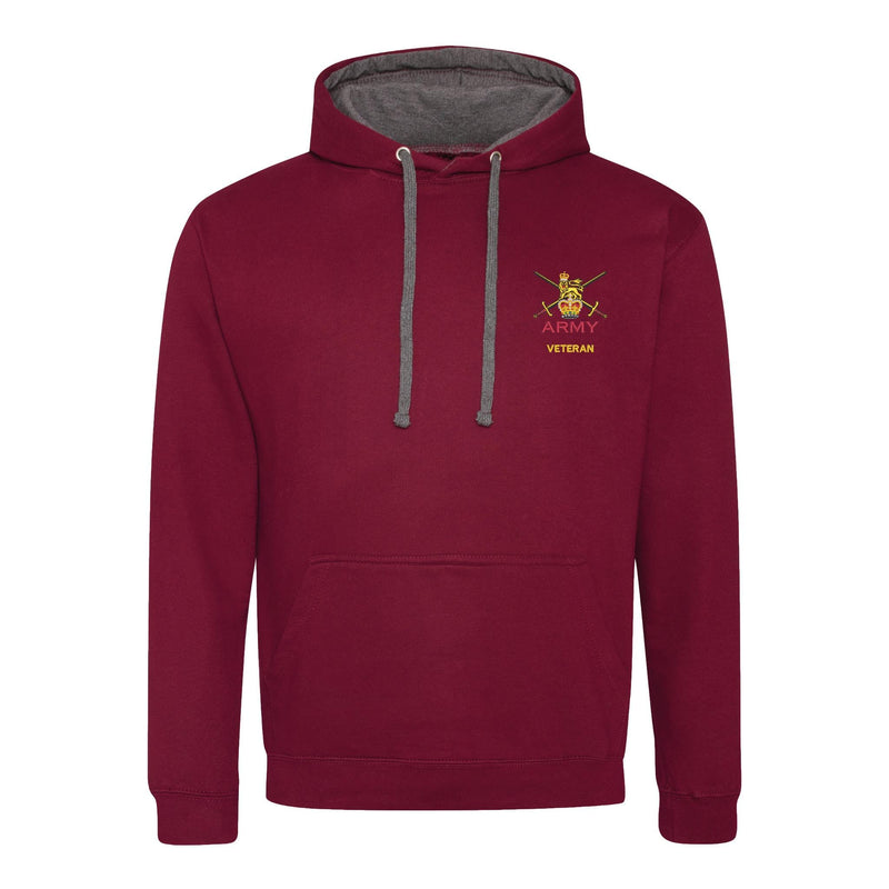 Army - Armed Forces Veteran Varsity Contrast Hoodie