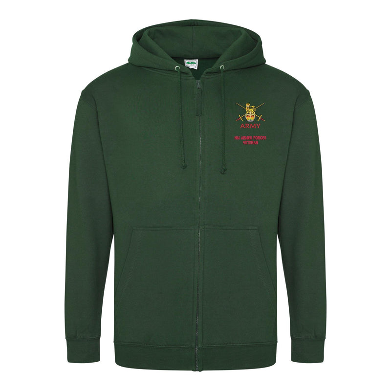 Army - Armed Forces Veteran Zipped Hoodie