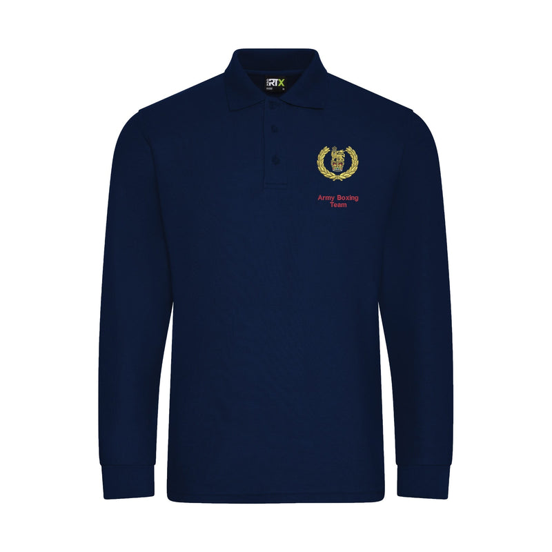 Army Boxing Team Long Sleeve Polo Shirt