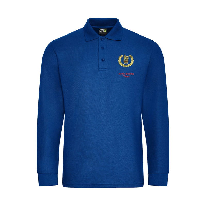 Army Boxing Team Long Sleeve Polo Shirt
