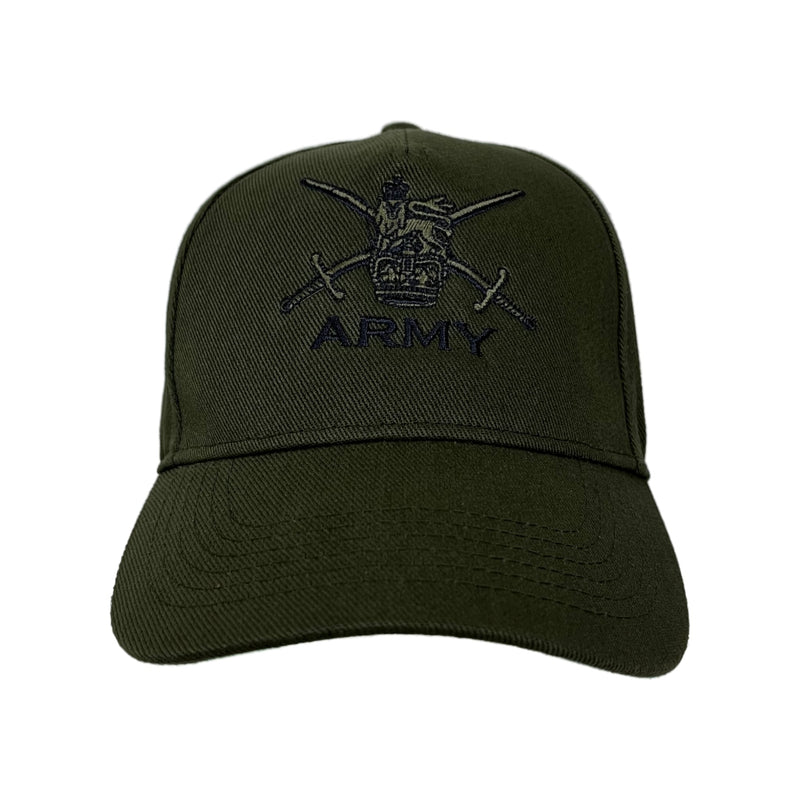 Army (Crossed Swords) Green Cap (Graphite Embroidery)
