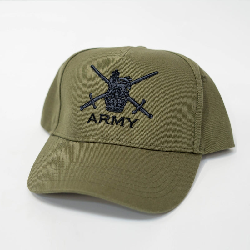 Army (Crossed Swords) Green Cap (Graphite Embroidery)