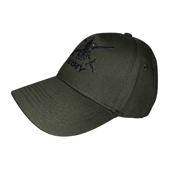 Army Green Cap (Graphite Embroidery)