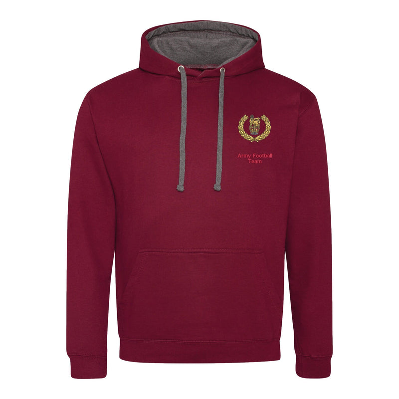 Army Football Team Varsity Contrast Hoodie