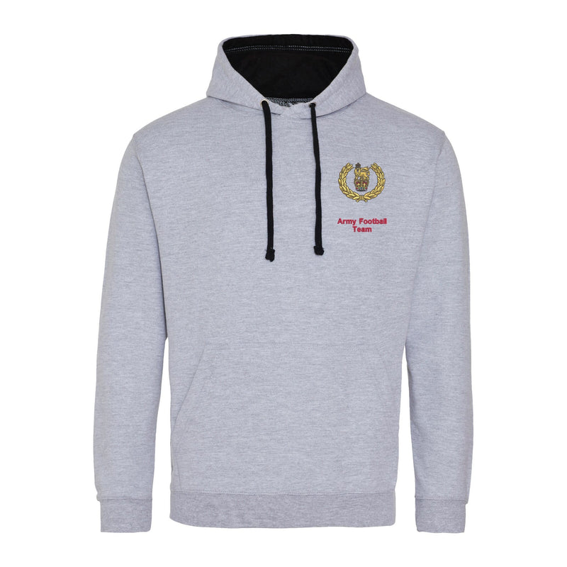 Army Football Team Varsity Contrast Hoodie