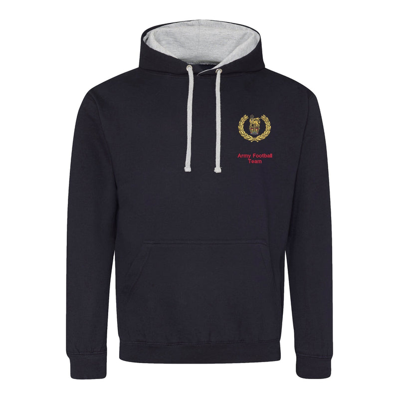 Army Football Team Varsity Contrast Hoodie