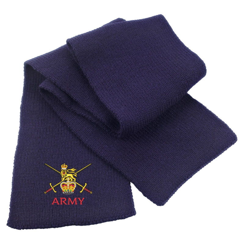 Army (Crossed Swords) Heavy Knit Scarf