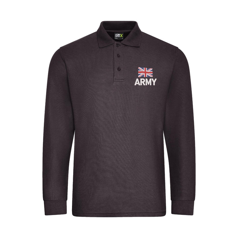 Army (New Logo) Long Sleeve Polo Shirt