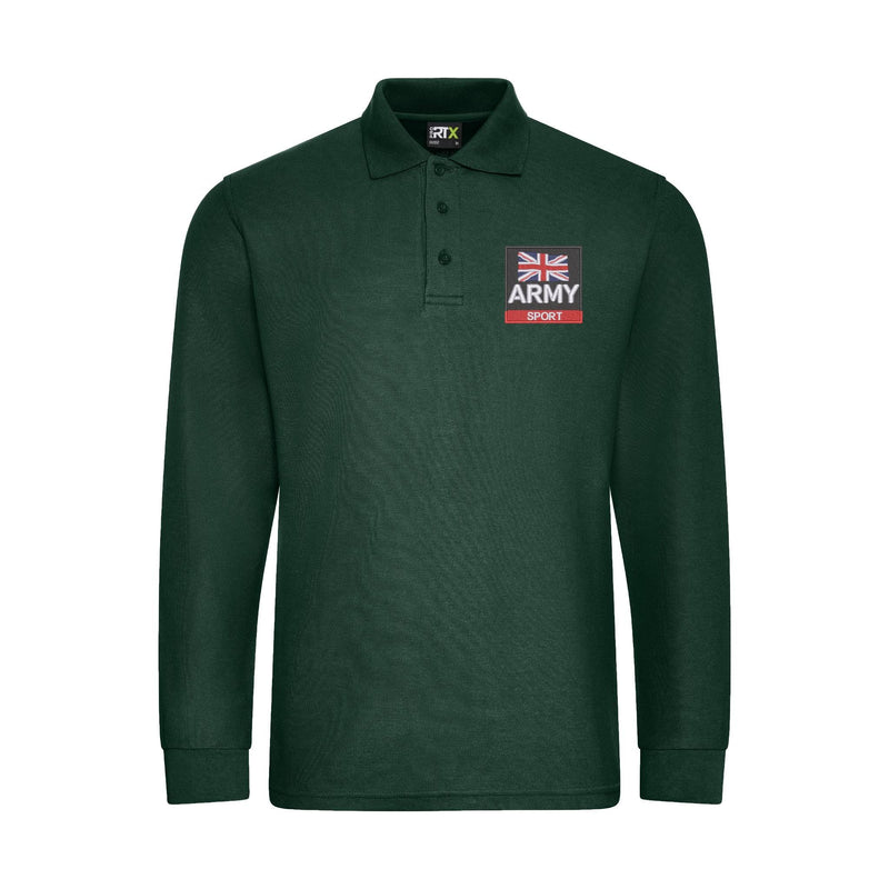 Army Sport Long Sleeve Polo Shirt