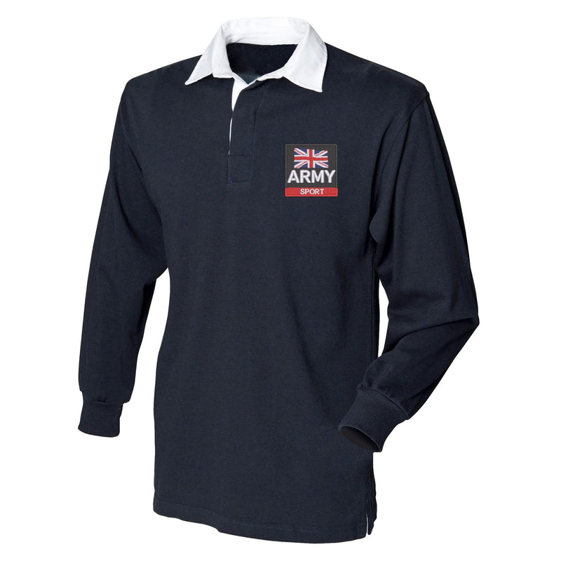 Army Sport Front Row Long Sleeve Rugby Shirt