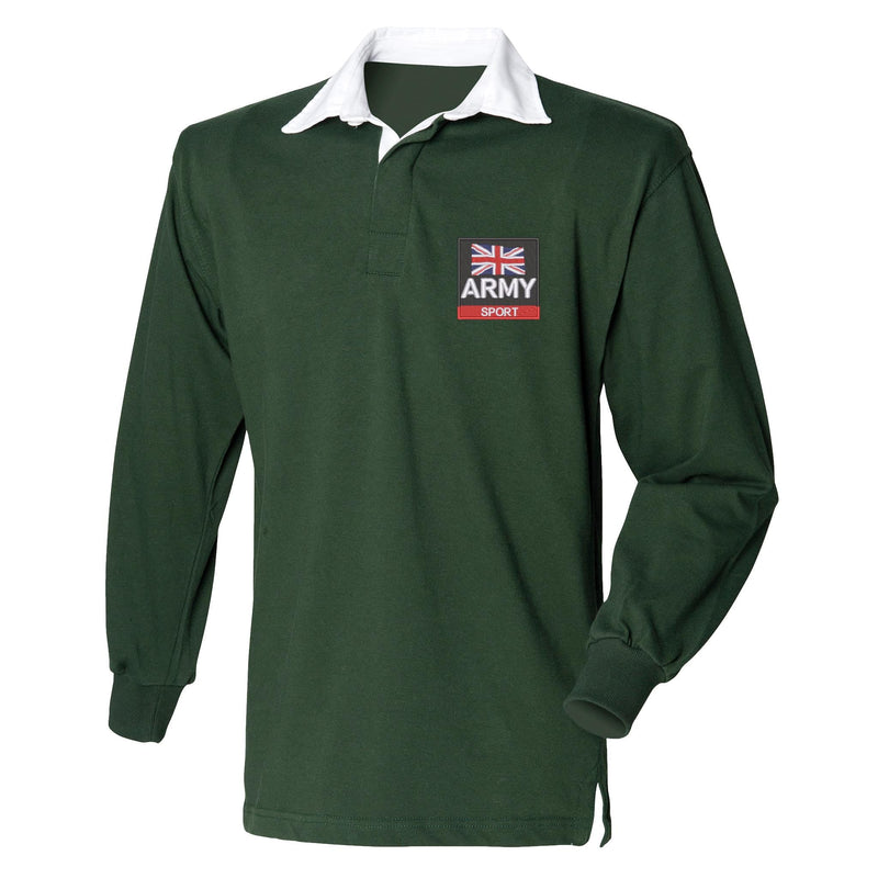 Army Sport Front Row Long Sleeve Rugby Shirt
