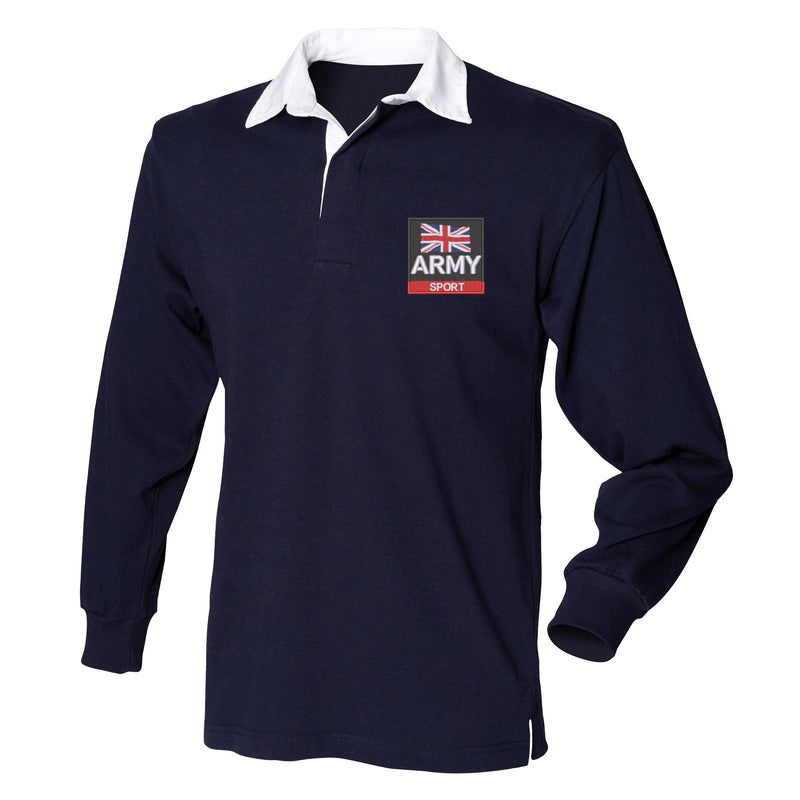 Army Sport Front Row Long Sleeve Rugby Shirt