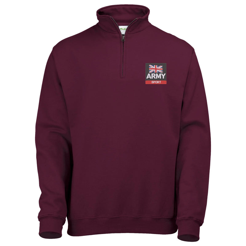 Army Sport Quarter Zip Sweatshirt