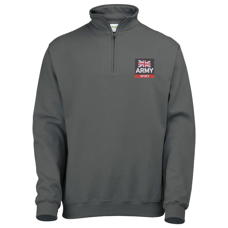 Army Sport Quarter Zip Sweatshirt
