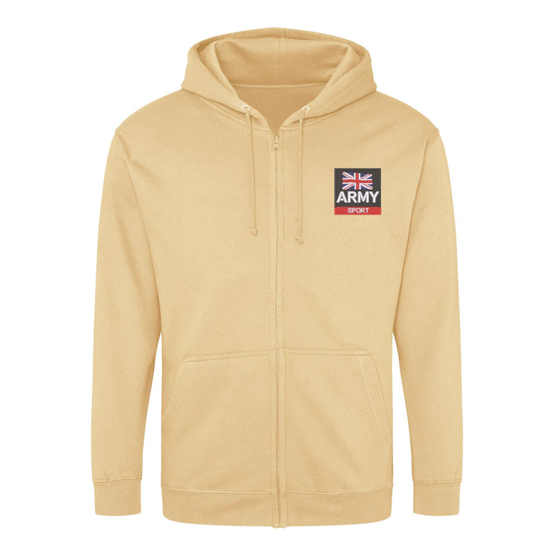 Army Sport Zipped Hoodie