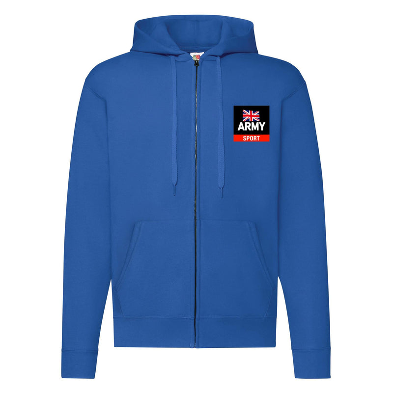 Army Sports Zipped Hoodie
