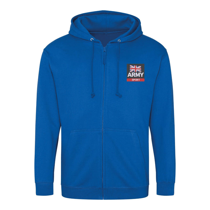 Army Sport Zipped Hoodie