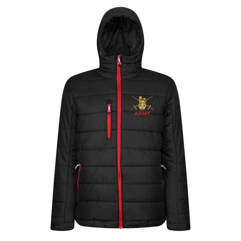 Army (Crossed Swords) Regatta Thermal Hooded Jacket