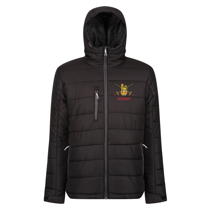 Army (Crossed Swords) Regatta Thermal Hooded Jacket
