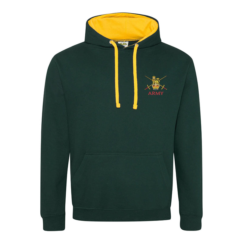 Army (Crossed Swords) Varsity Contrast Hoodie