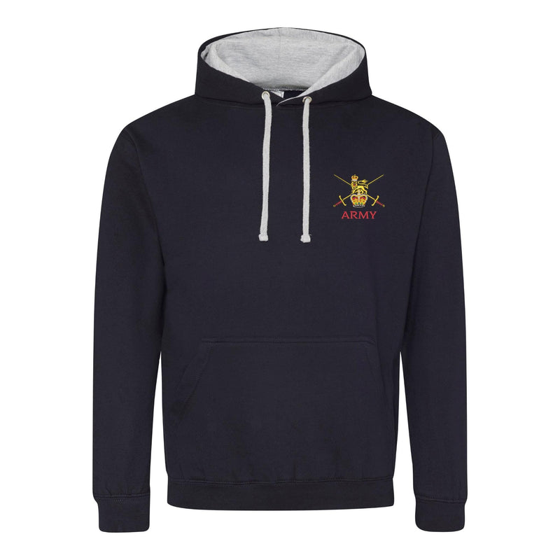 Army (Crossed Swords) Varsity Contrast Hoodie