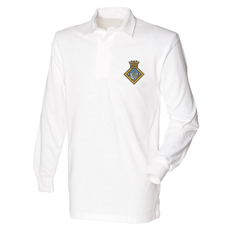 BRNC Dartmouth Front Row Long Sleeve Rugby Shirt