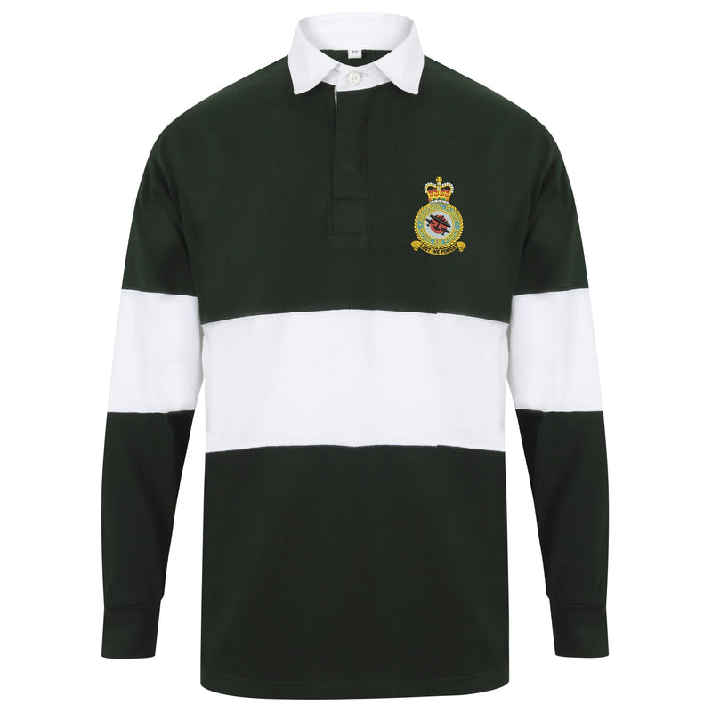 Battle of Britain Memorial Flight Front Row Long Sleeve Panelled Rugby Shirt