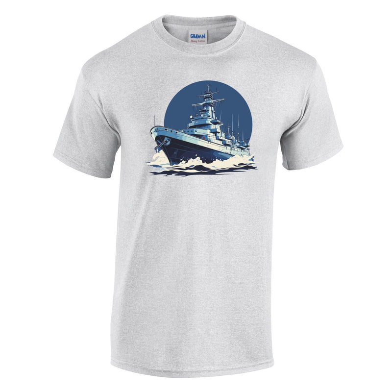Battleship Printed T-Shirt