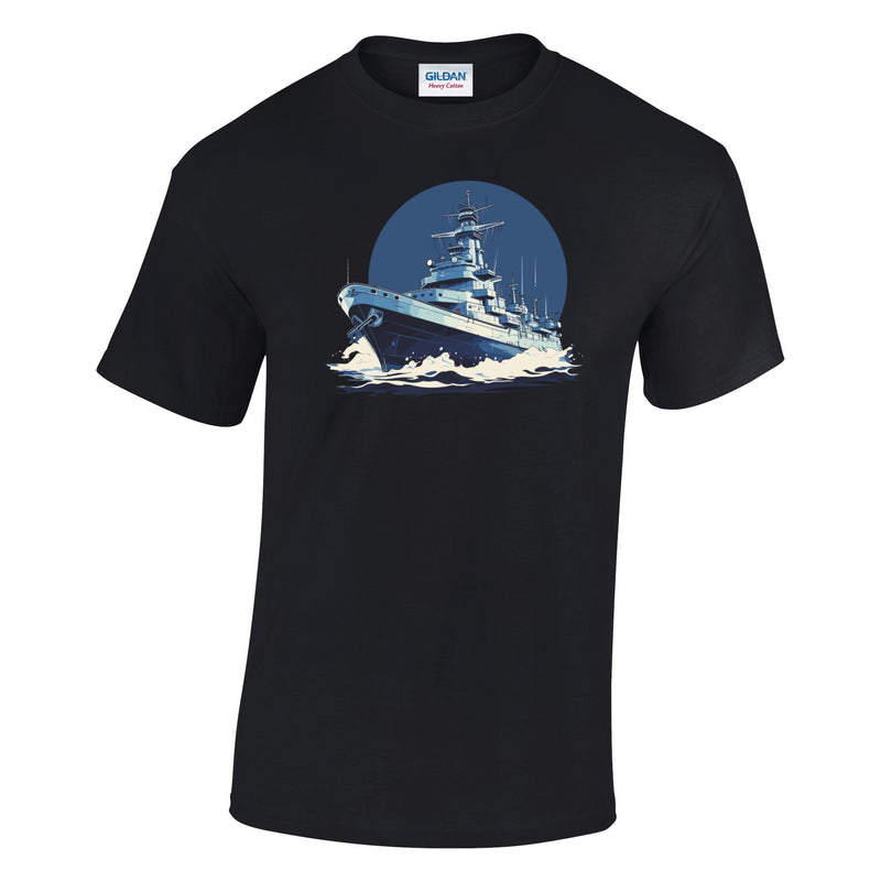 Battleship Printed T-Shirt
