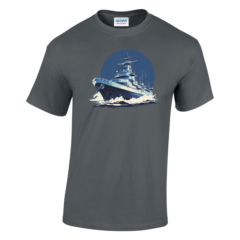 Battleship Printed T-Shirt