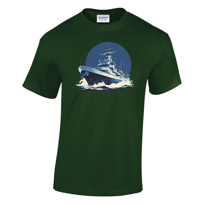 Battleship Printed T-Shirt