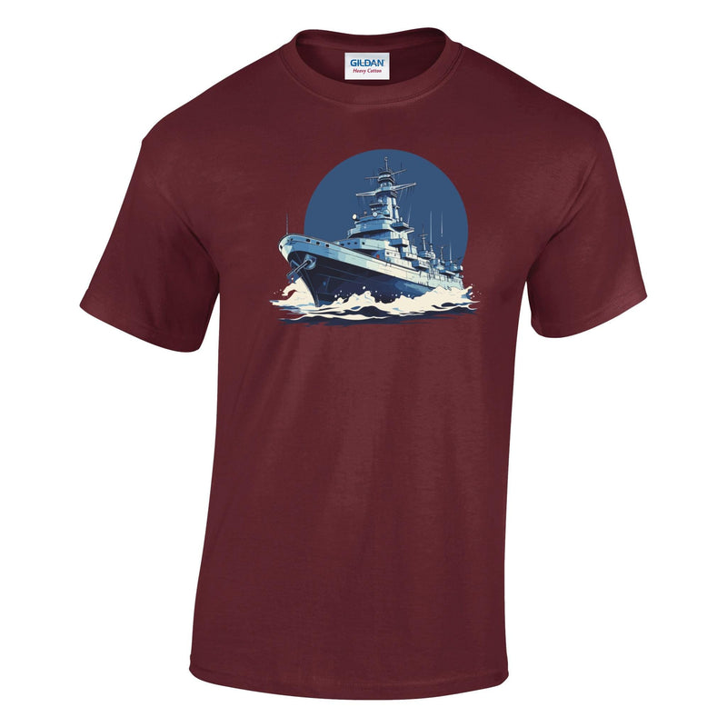 Battleship Printed T-Shirt