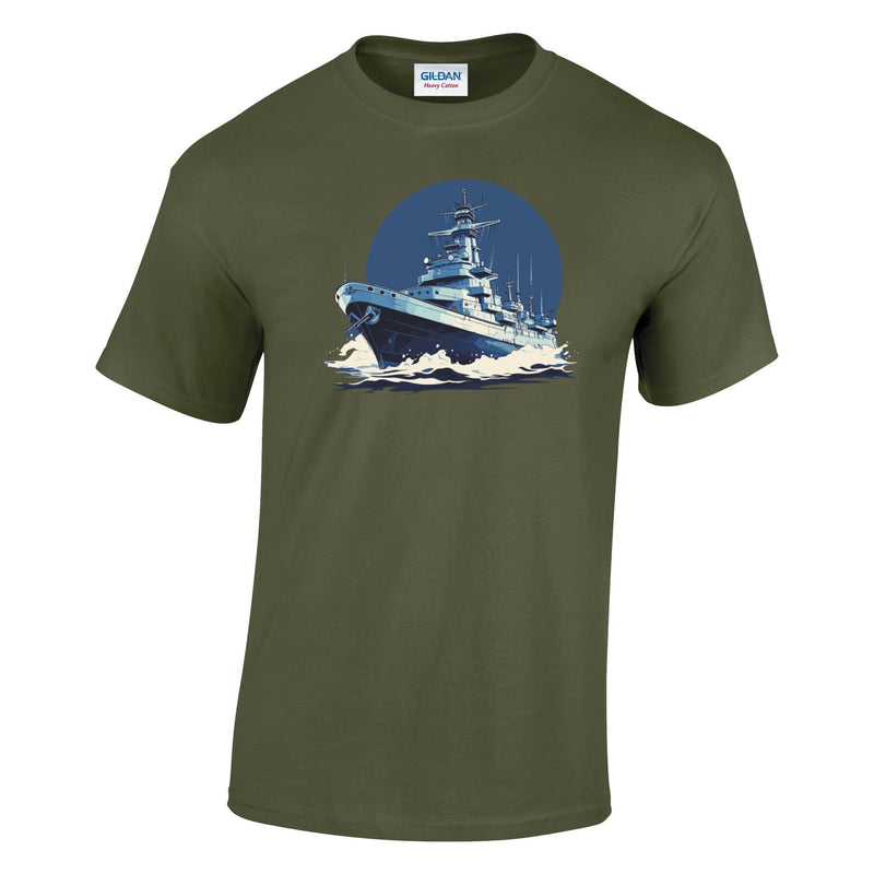 Battleship Printed T-Shirt